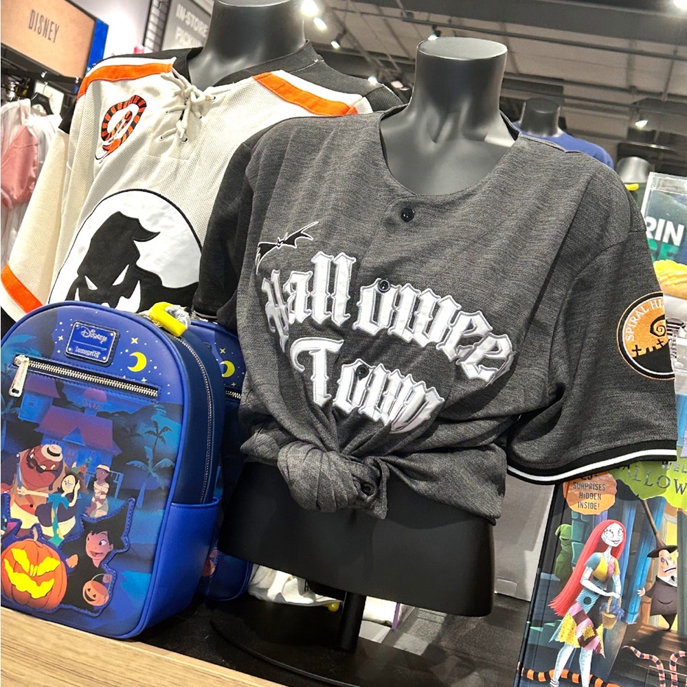 Disney Gray Halloween Town baseball style Tee